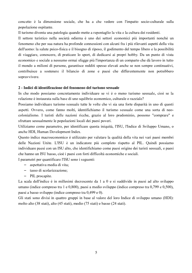 Anteprima della tesi: Le patologie turistiche: il turismo sessuale, Pagina 4