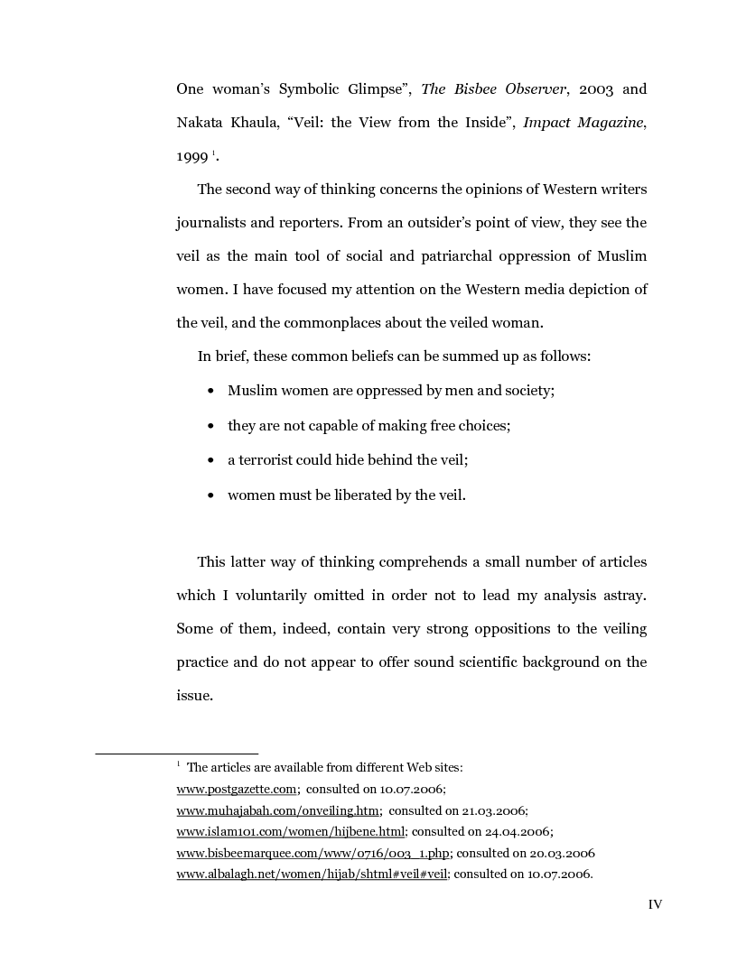 Anteprima della tesi: Dis-covering Muslim Women: A Survey of Recent Literature on Veiling, Pagina 3