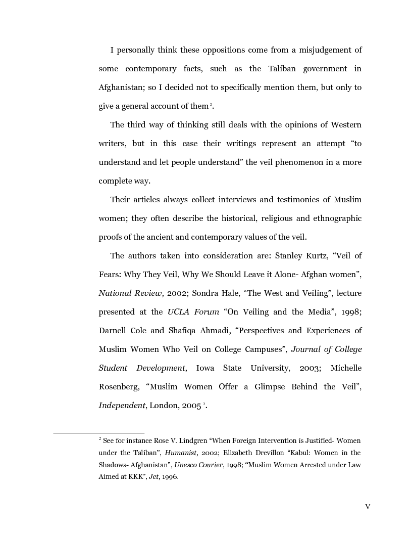 Anteprima della tesi: Dis-covering Muslim Women: A Survey of Recent Literature on Veiling, Pagina 4