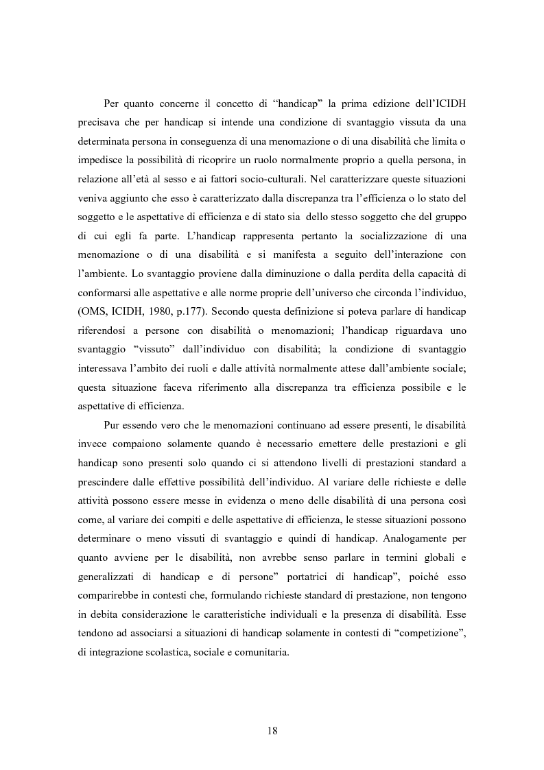 Estratto dalla tesi: Contatto e riduzione del pregiudizio: il caso delle persone con disabilità mentale