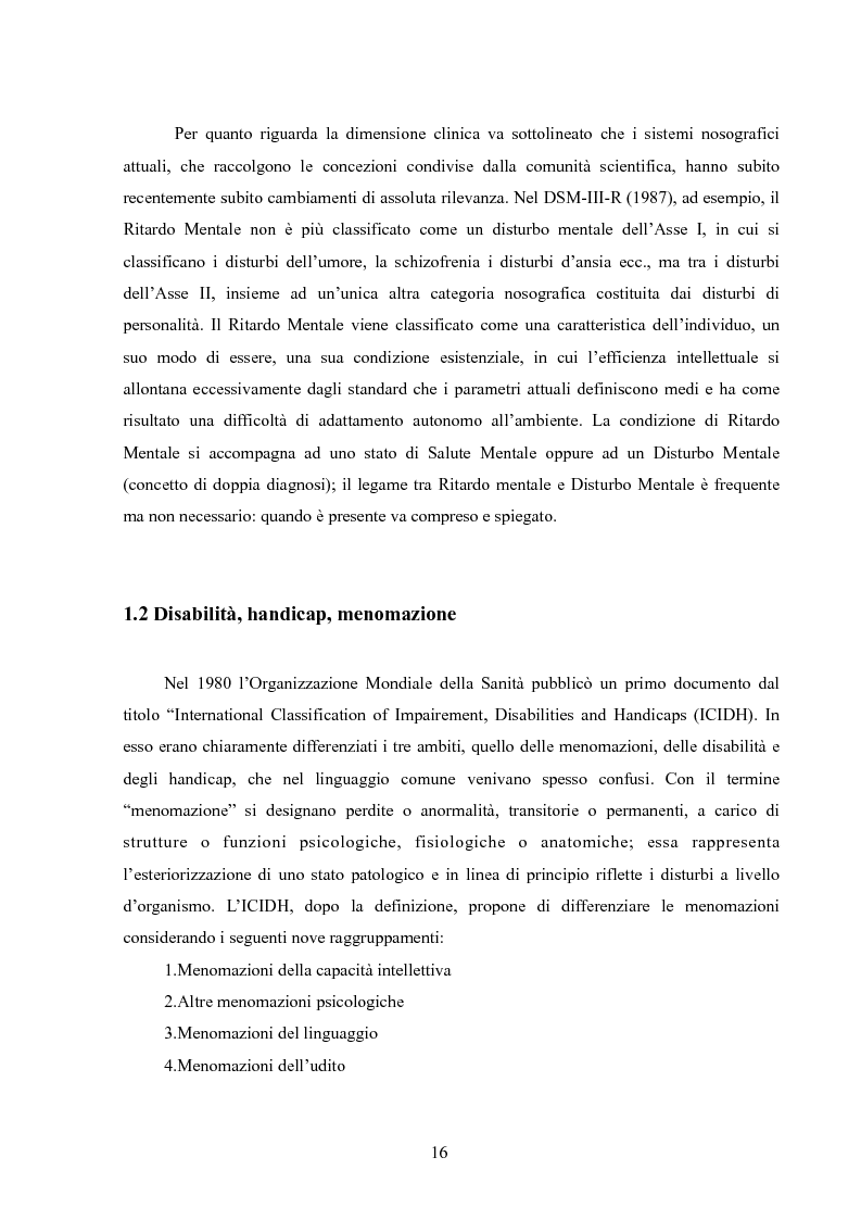 Anteprima della tesi: Contatto e riduzione del pregiudizio: il caso delle persone con disabilità mentale, Pagina 9