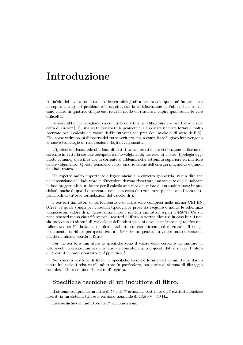 Anteprima della tesi: Progettazione di reattanze in aria, Pagina 4