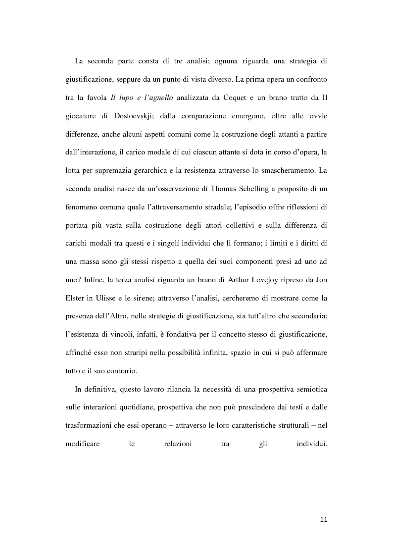 Anteprima della tesi: Effetti di senso delle strategie di giustificazione nelle interazioni tra soggetti, Pagina 10