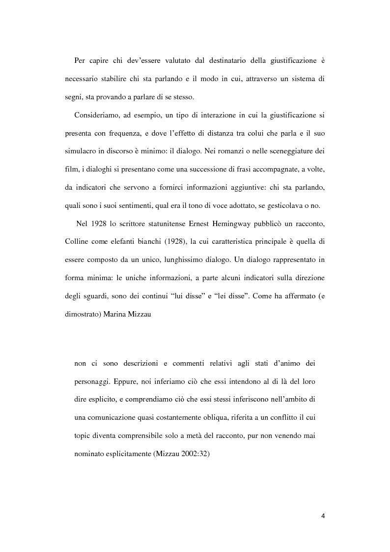 Anteprima della tesi: Effetti di senso delle strategie di giustificazione nelle interazioni tra soggetti, Pagina 3