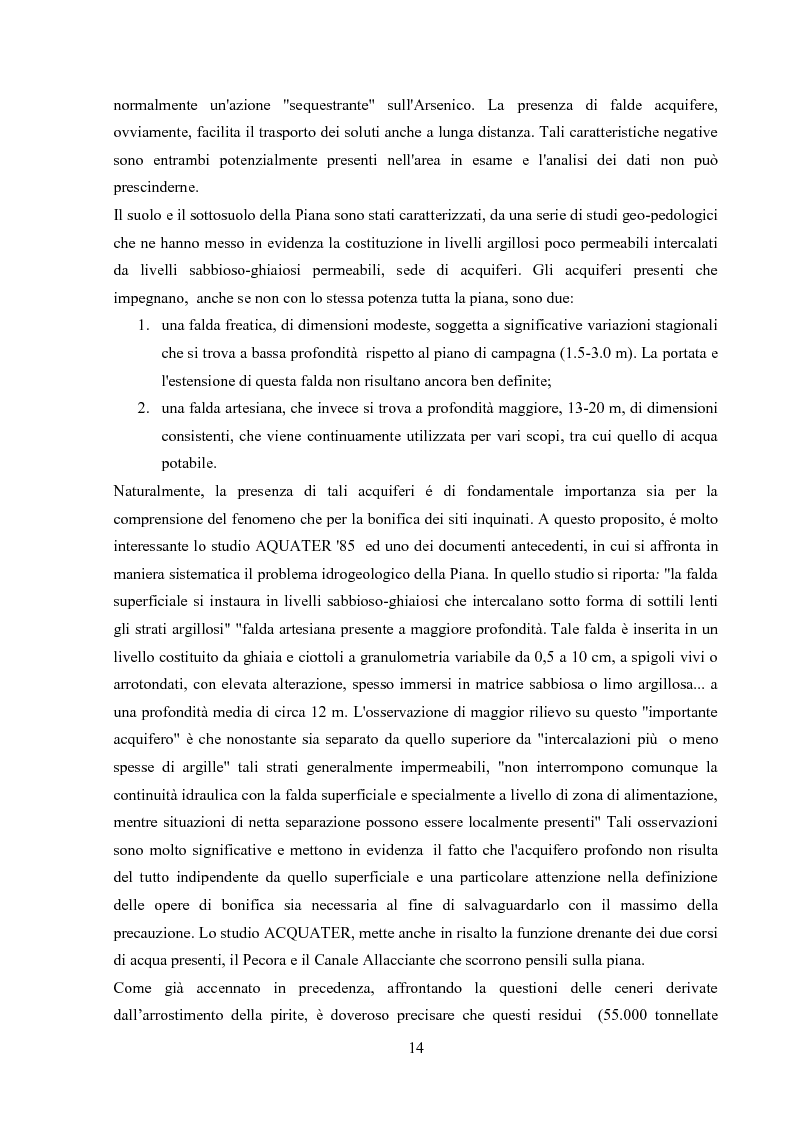 Anteprima della tesi: Monitoraggio dei parametri chimico-fisici e biologici nella Piana di Scarlino, Pagina 11