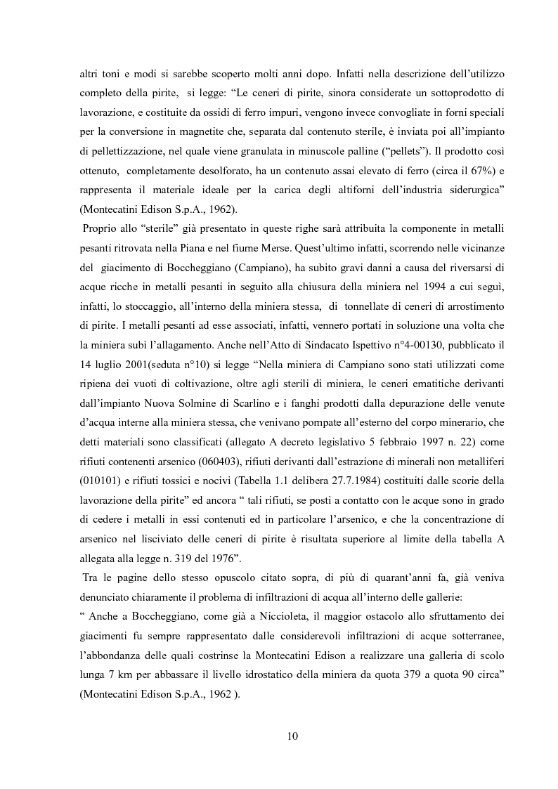 Anteprima della tesi: Monitoraggio dei parametri chimico-fisici e biologici nella Piana di Scarlino, Pagina 7