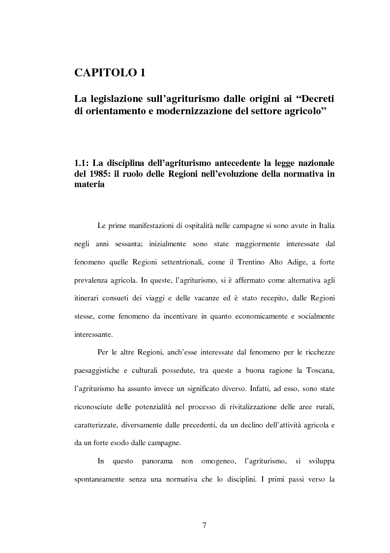 Anteprima della tesi: La nuova disciplina giuridica dell'agriturismo, Pagina 4