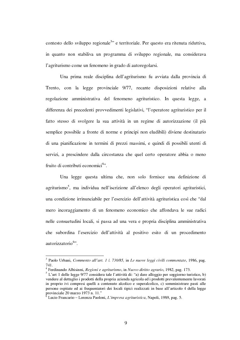 Anteprima della tesi: La nuova disciplina giuridica dell'agriturismo, Pagina 6