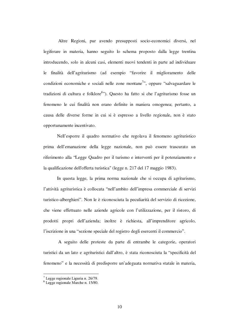 Anteprima della tesi: La nuova disciplina giuridica dell'agriturismo, Pagina 7