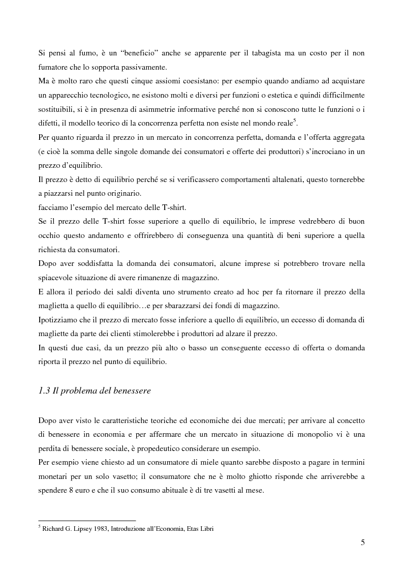 Anteprima della tesi: Aspetti economici delle liberalizzazioni nei settori di energia elettrica e trasporto aereo, Pagina 7