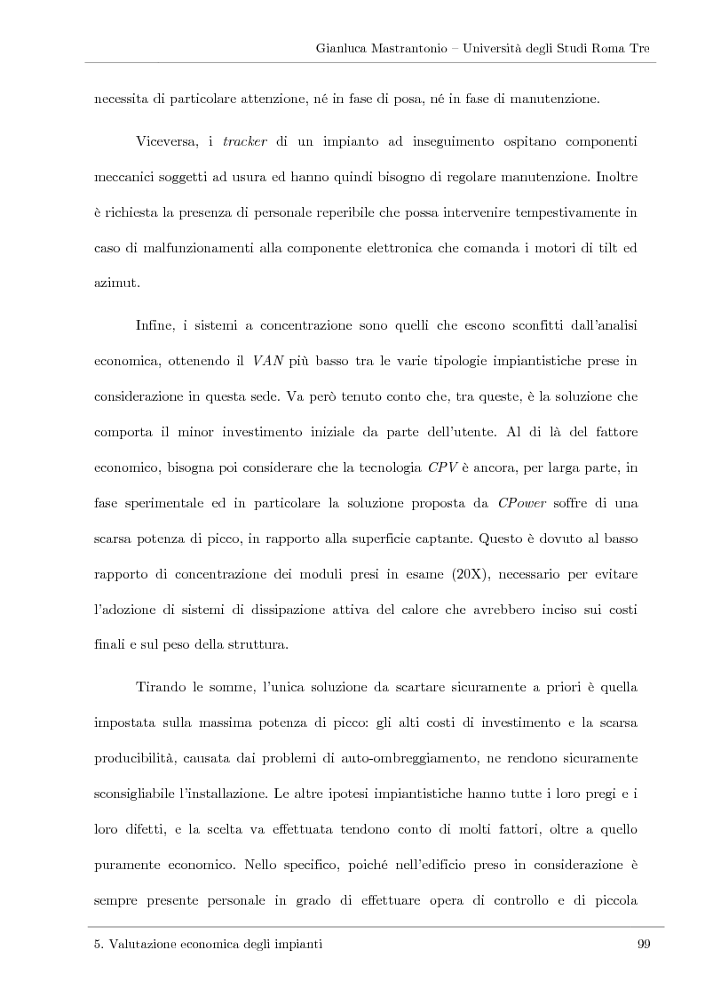 Estratto dalla tesi: Impianti solari fotovoltaici: progettazione e valutazione economica in Conto Energia