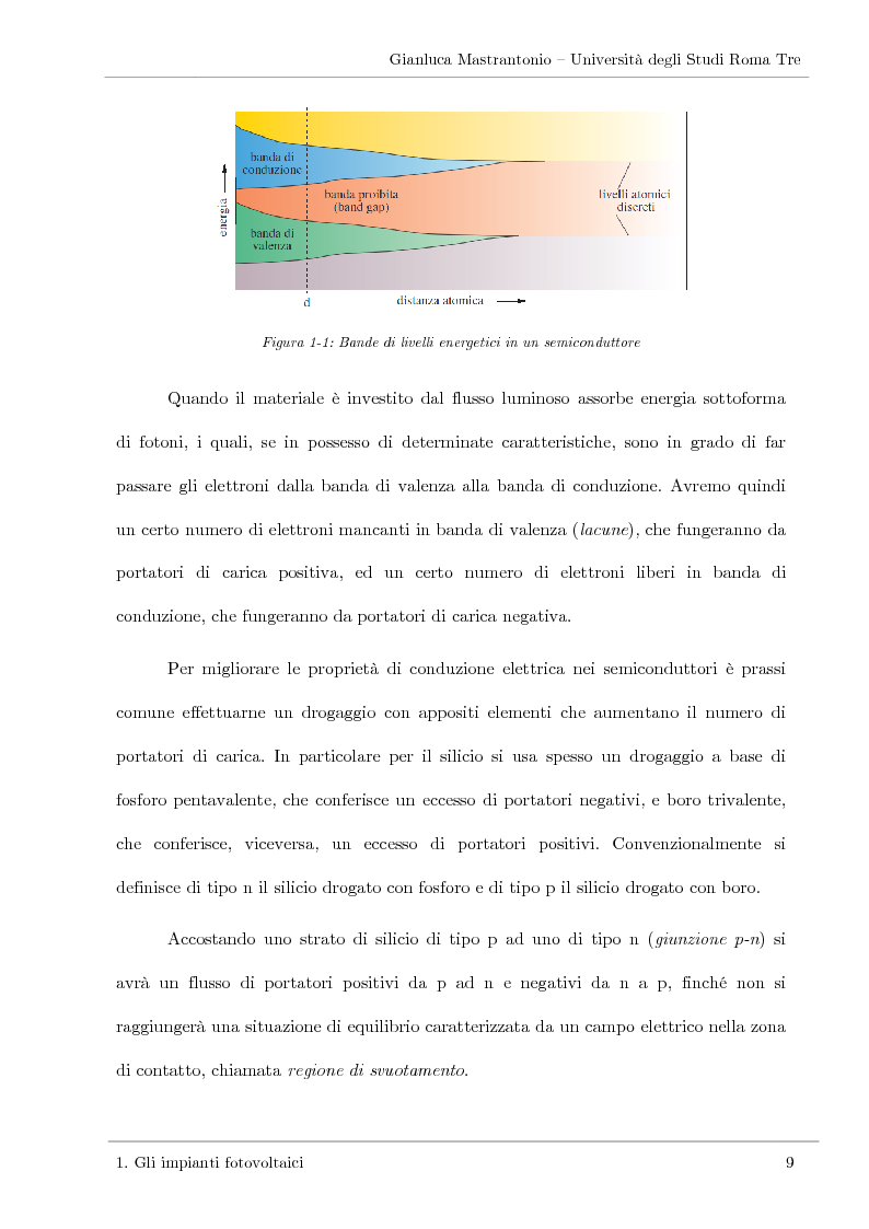 Anteprima della tesi: Impianti solari fotovoltaici: progettazione e valutazione economica in Conto Energia, Pagina 8