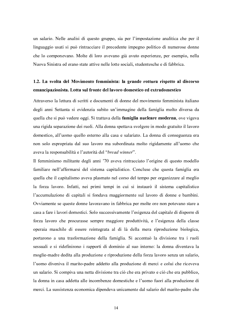 Anteprima della tesi: Le misure di conciliazione lavoro famiglia. Il caso padovano, Pagina 13