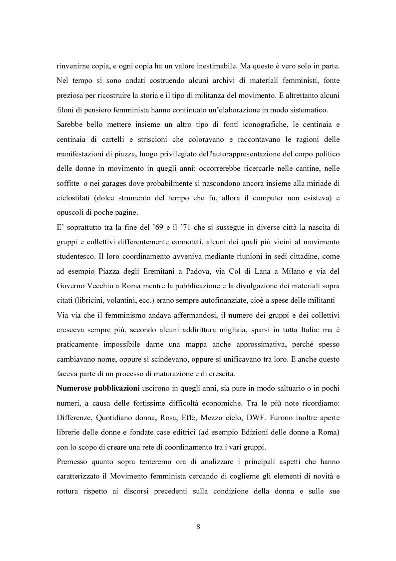 Anteprima della tesi: Le misure di conciliazione lavoro famiglia. Il caso padovano, Pagina 7
