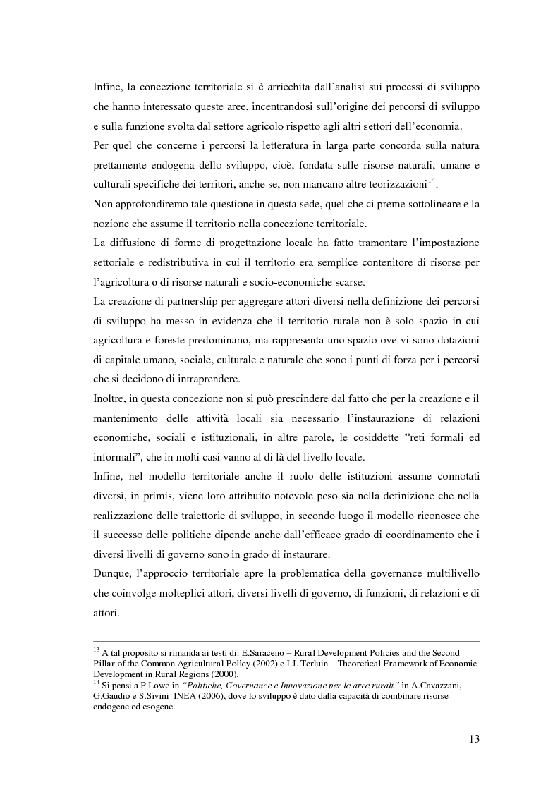 Anteprima della tesi: Il consumo di politiche rurali in Calabria: un'analisi territoriale nella distribuzione della spesa, Pagina 11