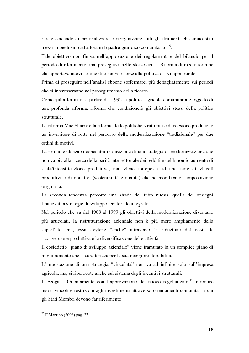 Anteprima della tesi: Il consumo di politiche rurali in Calabria: un'analisi territoriale nella distribuzione della spesa, Pagina 16