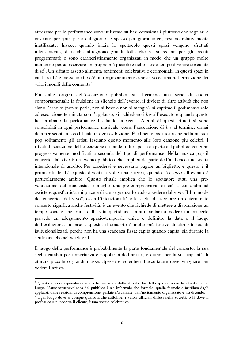 Anteprima della tesi: The Queen of Pop vs The Boss: analisi delle performance dal vivo, Pagina 5