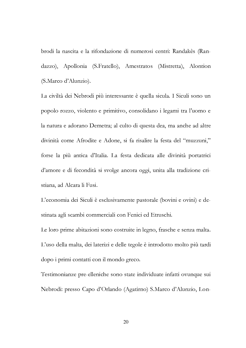 Anteprima della tesi: Aspetti e problemi dello sviluppo turistico nei nebrodi: il caso di Capo d'Orlando, Pagina 4