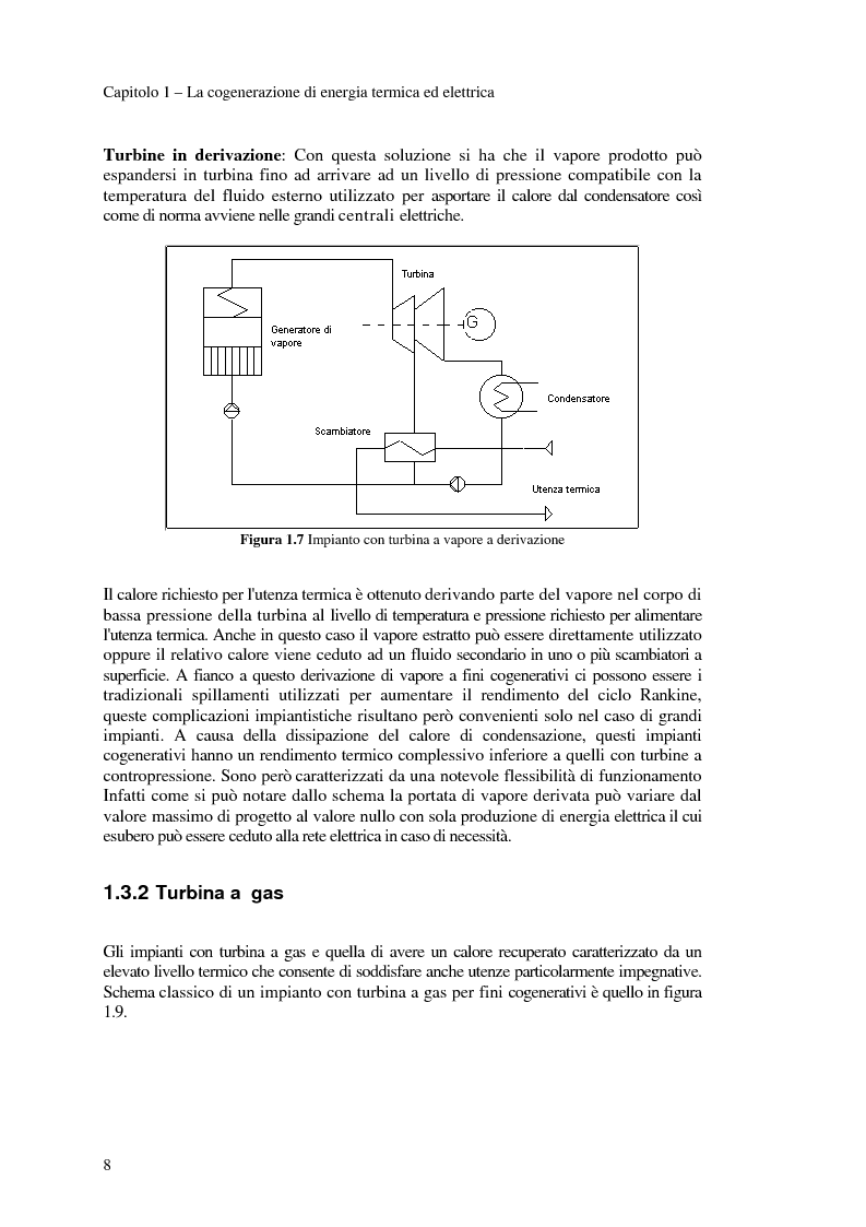 Anteprima della tesi: Analisi tecnico economica di un investimento per l’installazione di un impianto di cogenerazione e di pompa di calore in un complesso universitario, Pagina 11