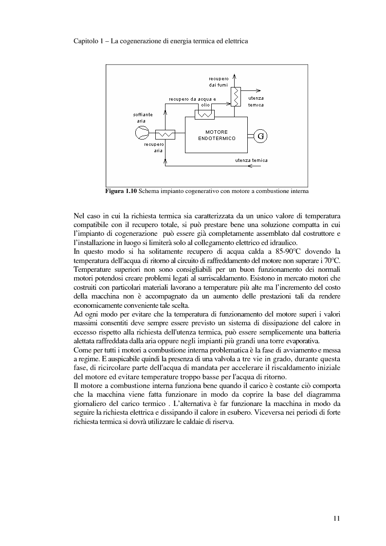 Anteprima della tesi: Analisi tecnico economica di un investimento per l’installazione di un impianto di cogenerazione e di pompa di calore in un complesso universitario, Pagina 14