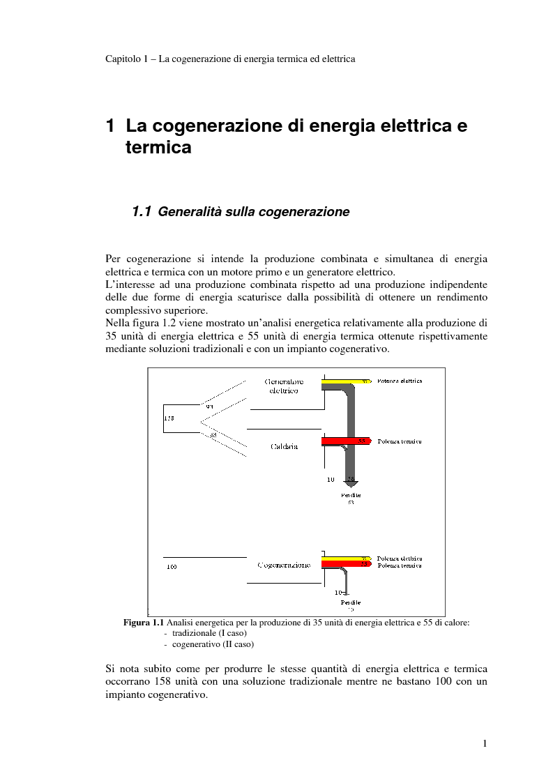 Anteprima della tesi: Analisi tecnico economica di un investimento per l’installazione di un impianto di cogenerazione e di pompa di calore in un complesso universitario, Pagina 4