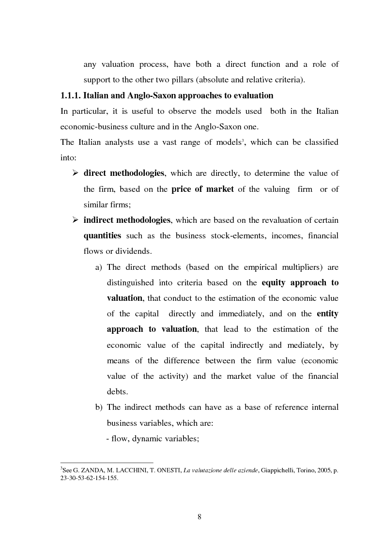 Anteprima della tesi: The ''Value of Control'' in Mergers and Acquisitions, Pagina 6