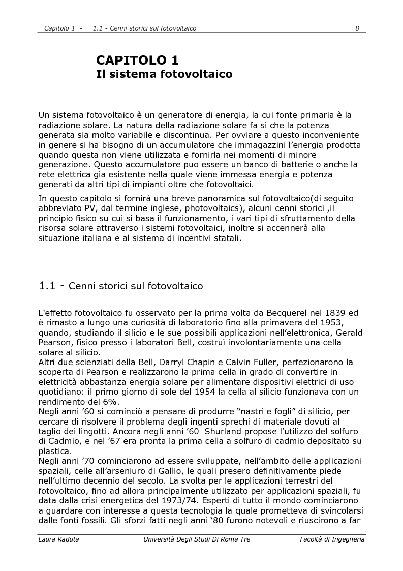 Anteprima della tesi: Fotovoltaico: smaltimento o riciclo dei moduli a fine vita, Pagina 5