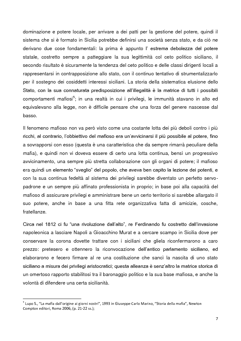 Anteprima della tesi: L'evoluzione storica e strutturale della criminalità organizzata e i suoi riflessi sulla devianza minorile, Pagina 6