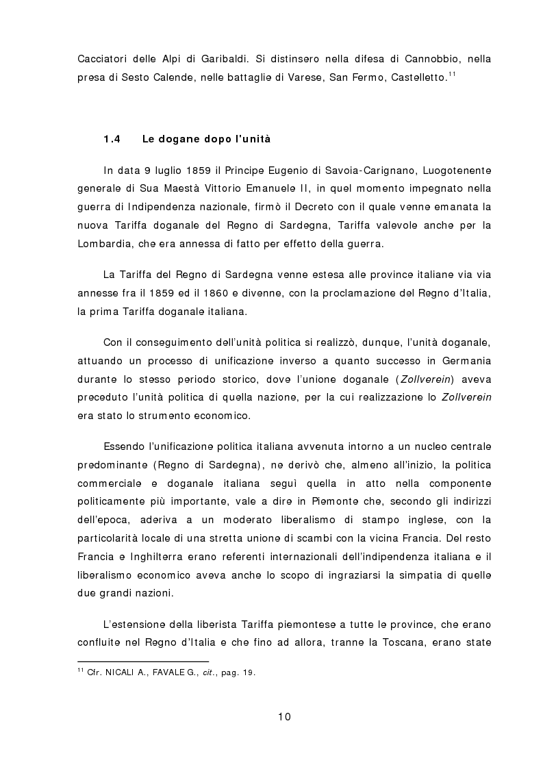 Anteprima della tesi: Unione doganale e informatizzazione delle dogane nella disciplina comunitaria e nazionale, Pagina 9