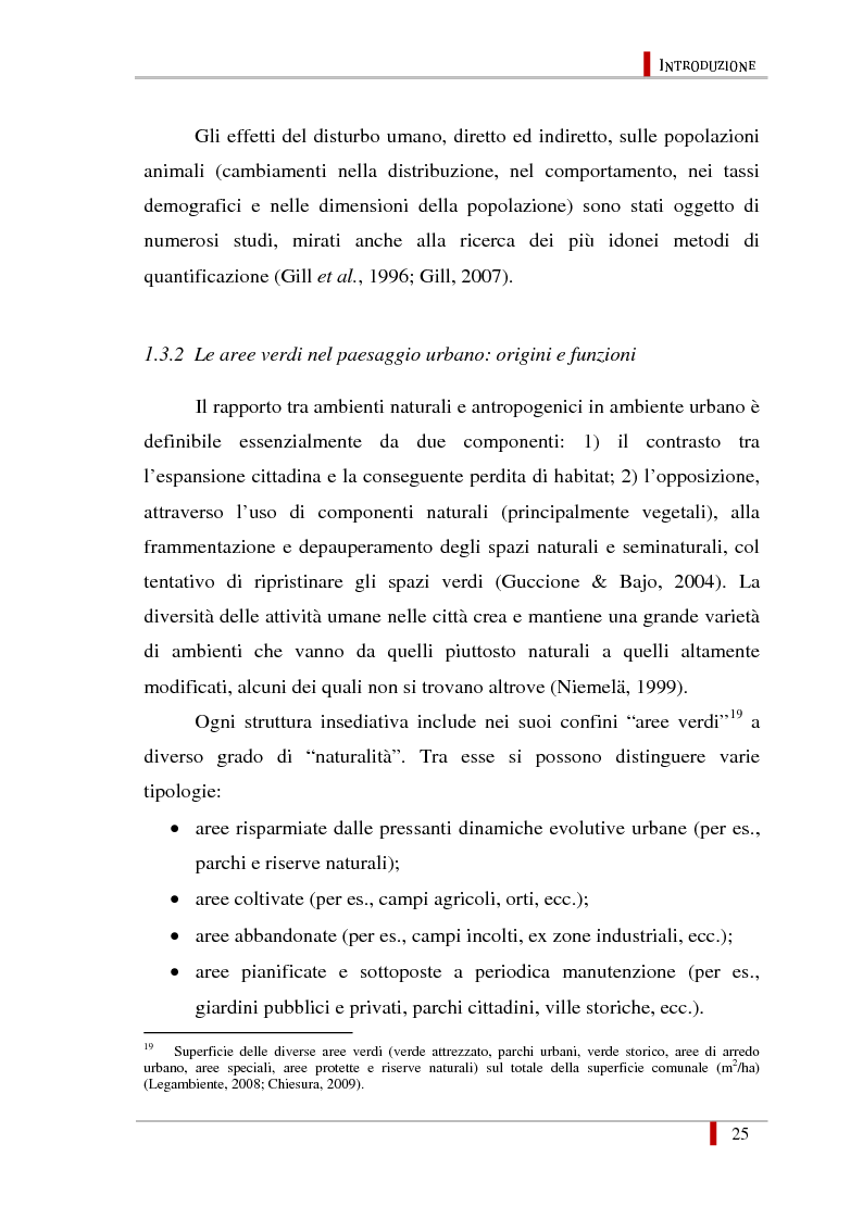 Anteprima della tesi: Diversità di specie in raccolte d'acqua naturali ed artificiali nel contesto urbano di Roma, Pagina 16