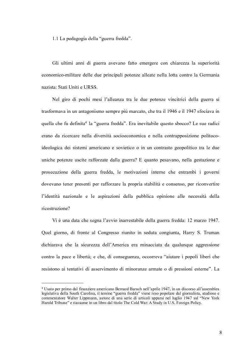 Anteprima della tesi: Immagini della pedagogia sovietica nell'Italia del dopoguerra, Pagina 9