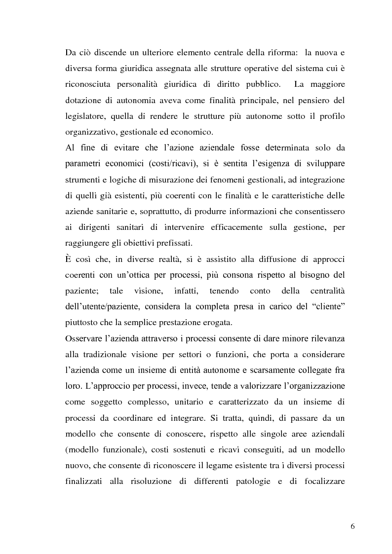 Anteprima della tesi: L’organizzazione dell’ospedale in un’ottica per processi. Lo strumento del percorso del paziente, Pagina 3