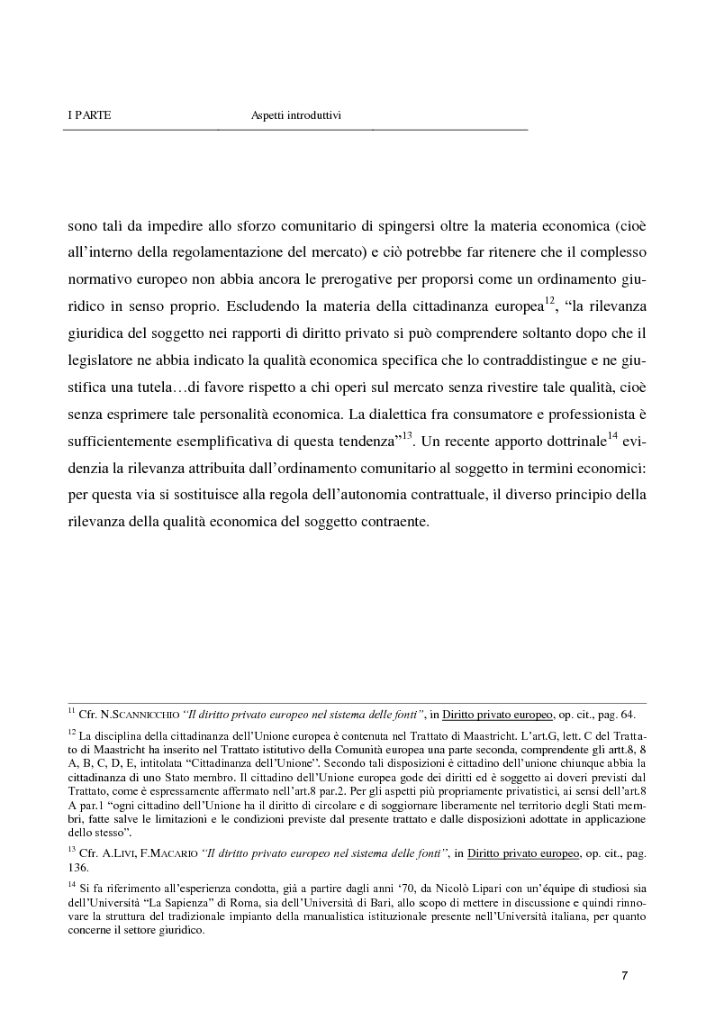 Anteprima della tesi: L’inefficacia delle clausole vessatorie, Pagina 11