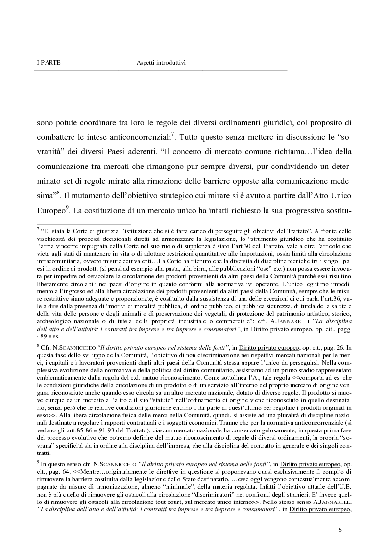 Anteprima della tesi: L’inefficacia delle clausole vessatorie, Pagina 9