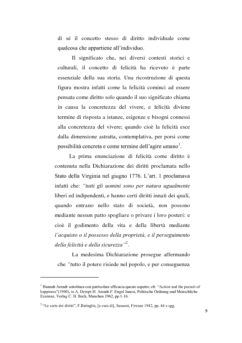 Anteprima della tesi: Diritto alla felicità, Pagina 3