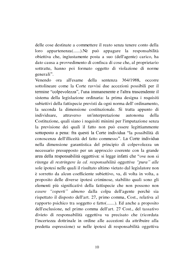 Anteprima della tesi: Problemi attuali in tema di preterintenzione, Pagina 11