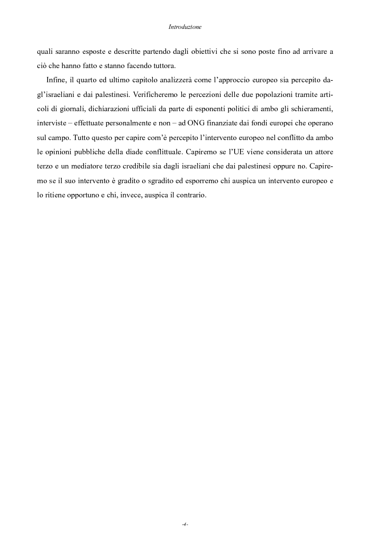 Anteprima della tesi: Il ruolo della UE nel conflitto israelo-palestinese, Pagina 5