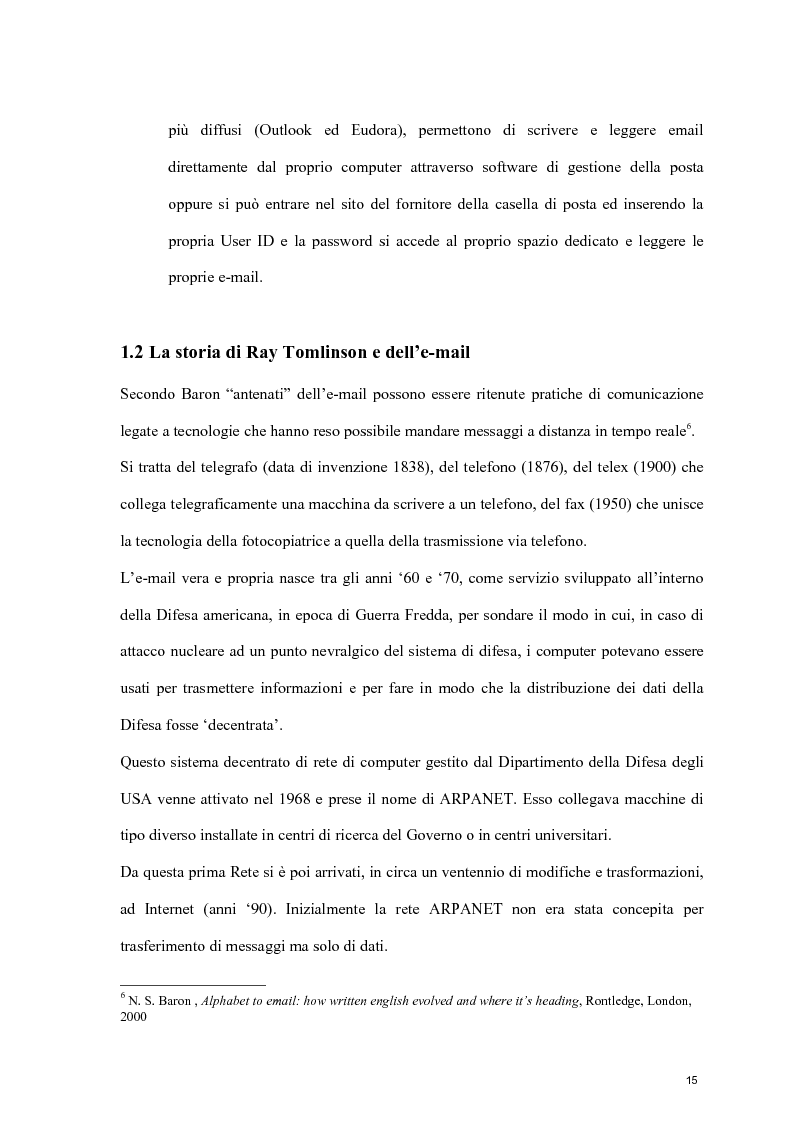 Anteprima della tesi: You have sent a mail. Il ruolo della posta elettronica nelle comunicazioni di oggi, Pagina 11