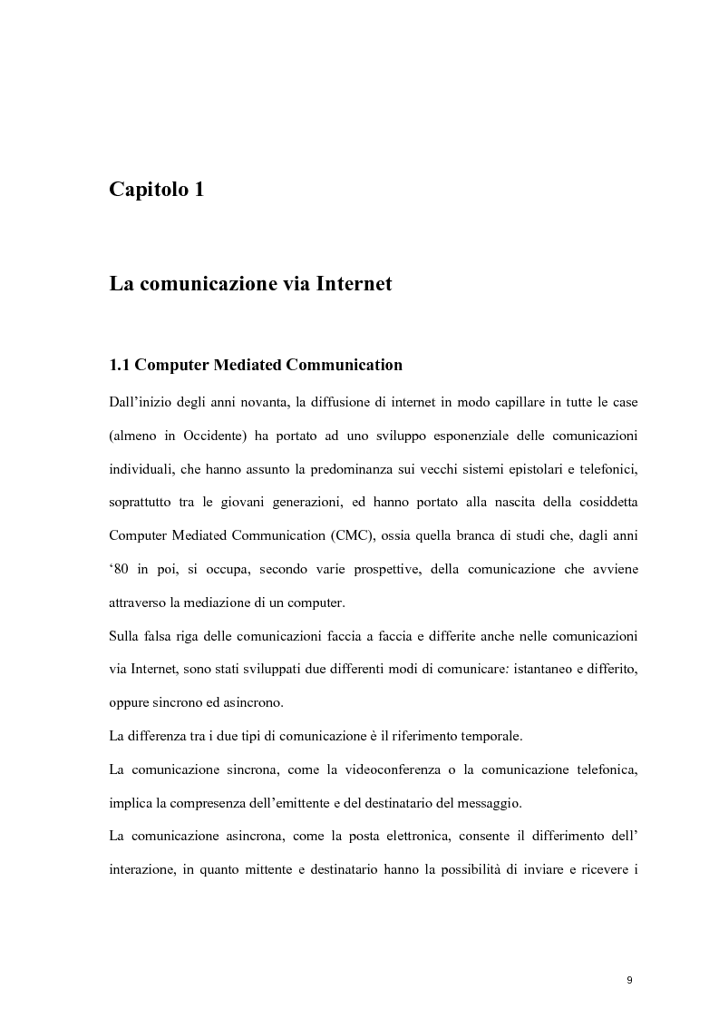 Anteprima della tesi: You have sent a mail. Il ruolo della posta elettronica nelle comunicazioni di oggi, Pagina 5