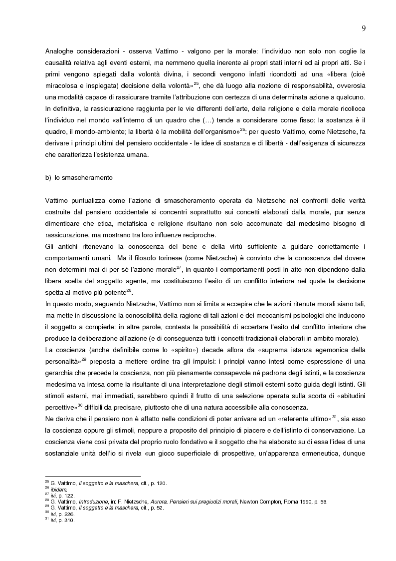 Anteprima della tesi: Il percorso filosofico di Gianni Vattimo dal nihilismo al cristianesimo, Pagina 5