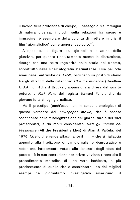 Anteprima della tesi: Inchieste di celluloide - Quando il cinema fa giornalismo, Pagina 11