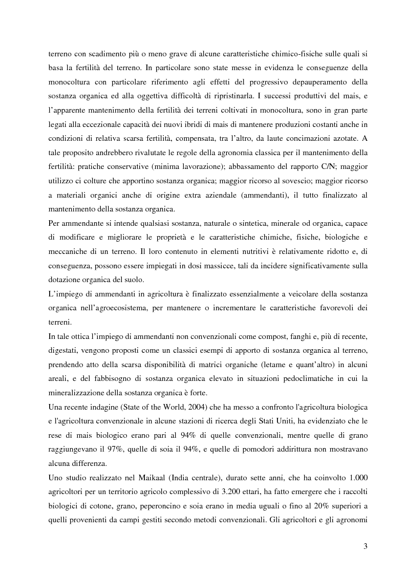 Anteprima della tesi: Valutazione comparativa delle proprietà fertilizzanti di digestati, Pagina 4