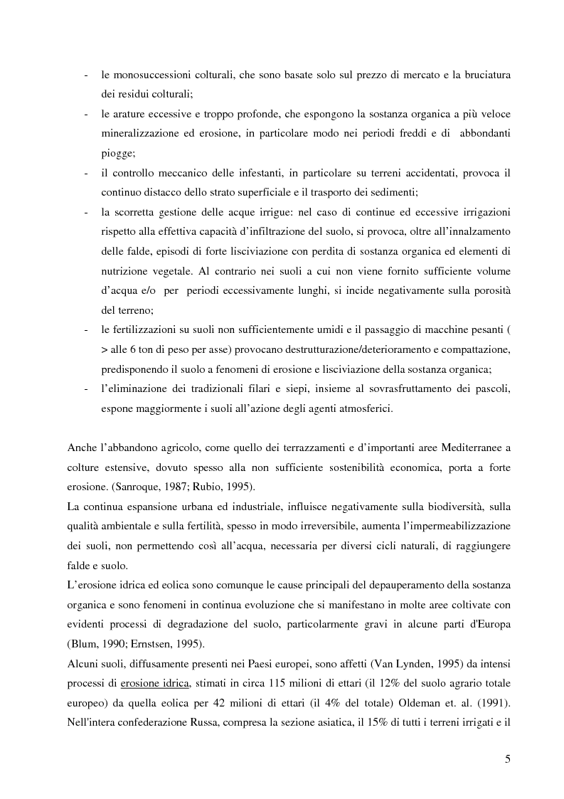 Anteprima della tesi: Valutazione comparativa delle proprietà fertilizzanti di digestati, Pagina 6
