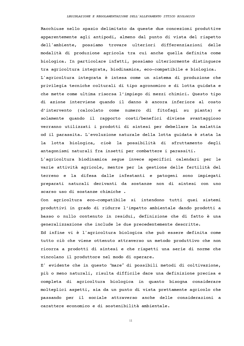 Anteprima della tesi: Legislazione e regolamentazione dell'allevamento ittico biologico, Pagina 3