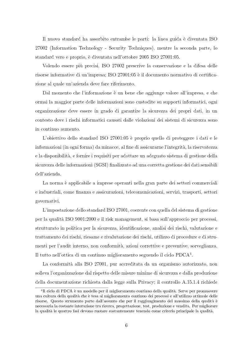 Anteprima della tesi: Valutazione della sicurezza di sistemi informatici: tools e normative, Pagina 10
