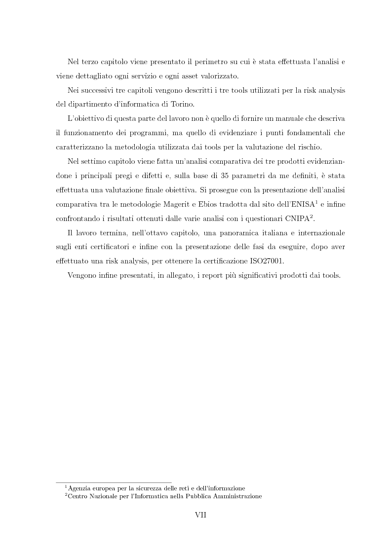 Anteprima della tesi: Valutazione della sicurezza di sistemi informatici: tools e normative, Pagina 4