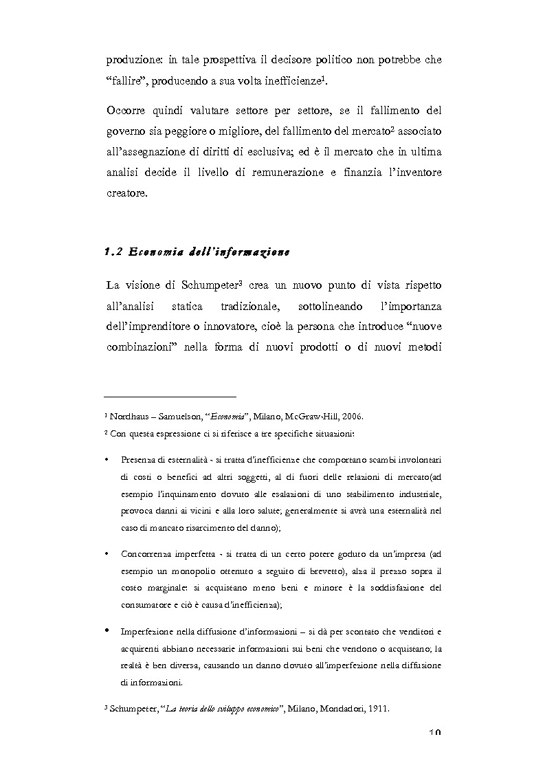 Anteprima della tesi: Analisi economica della proprietà intellettuale, Pagina 6