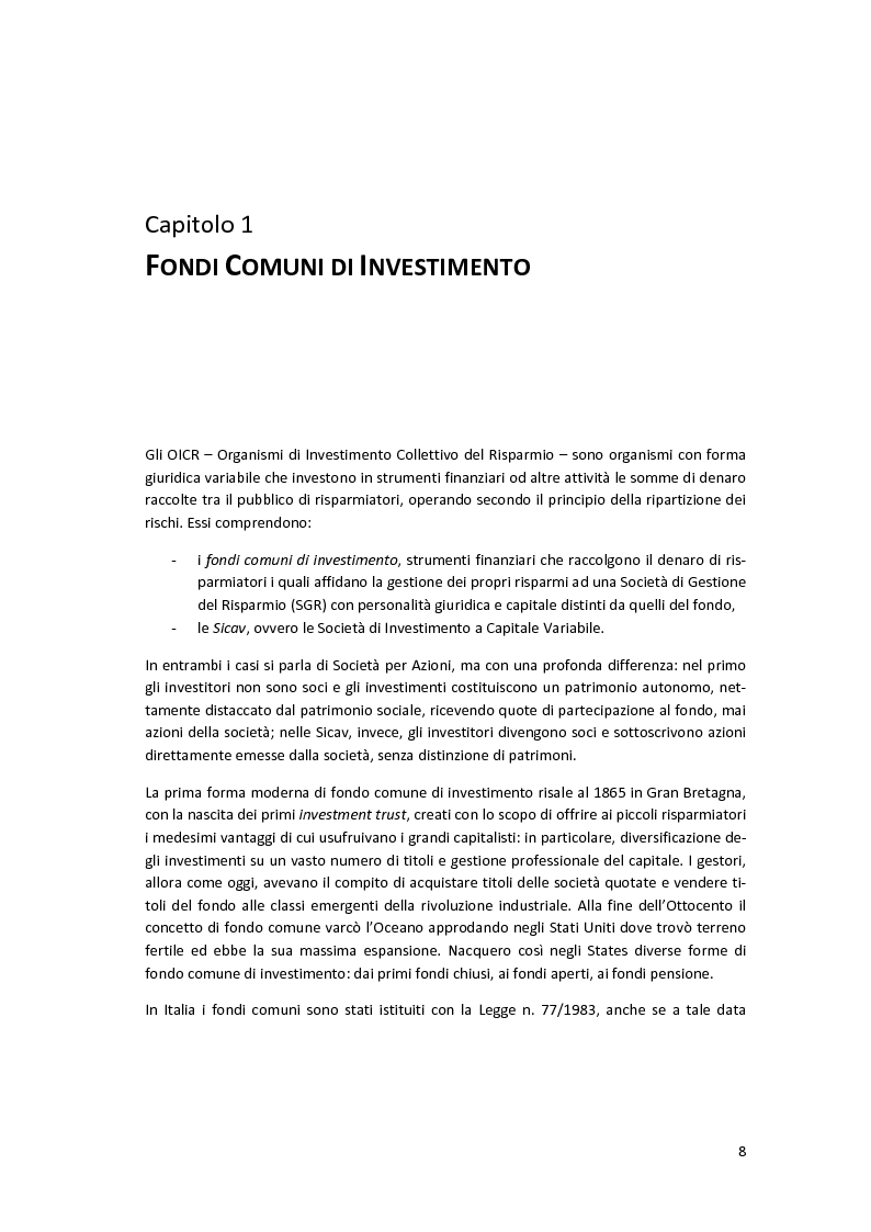 Anteprima della tesi: Analisi quantitativa e comparativa dei regimi fiscali vigenti in Italia e Lussemburgo sui fondi comuni di investimento, Pagina 5