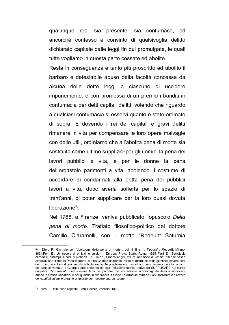Anteprima della tesi: L'abolizione della pena di morte in Europa, Pagina 5