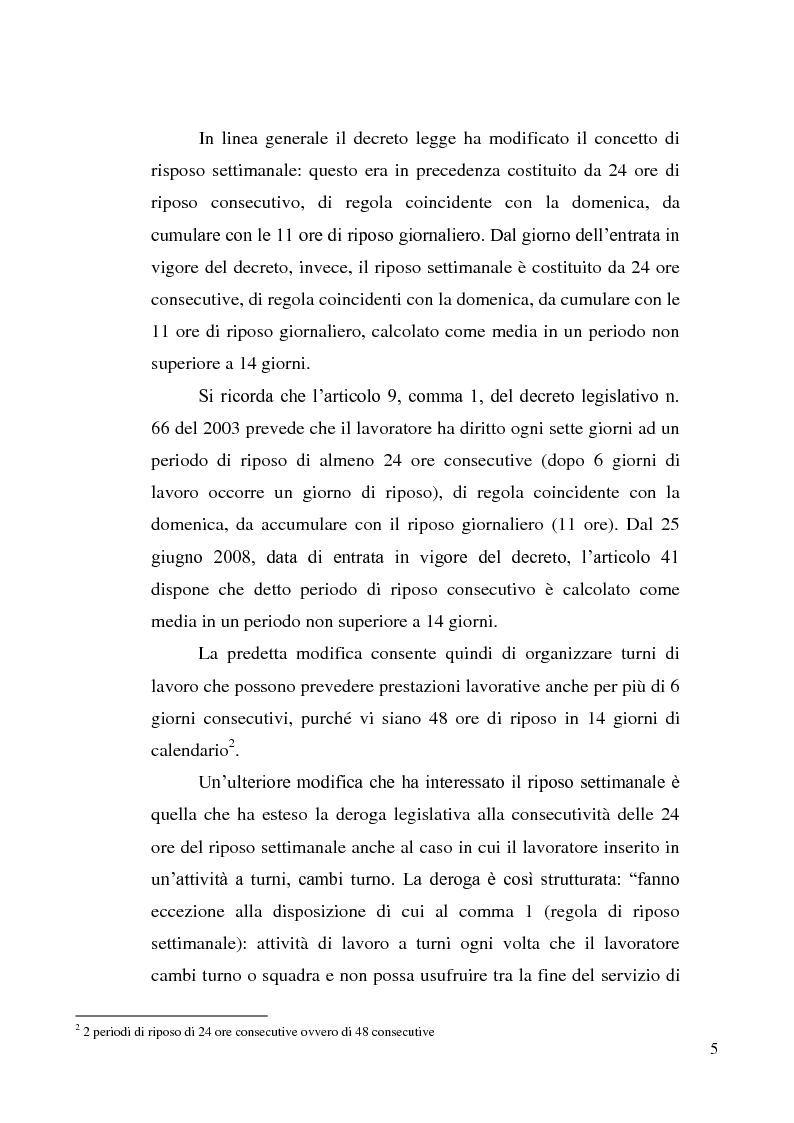 Anteprima della tesi: Orario di lavoro, Pagina 4